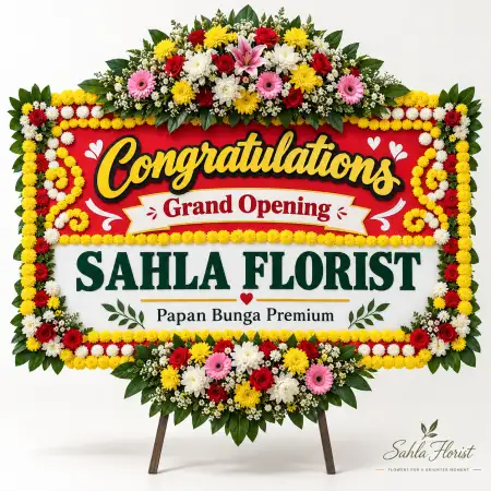 Papan Bunga Ucapan Selamat Tobelo